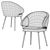 Modern Deephouse Bilbao Chair 3D model small image 5