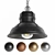 Industrial Black Cast Pendant Lamp 3D model small image 1