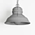 Industrial Black Cast Pendant Lamp 3D model small image 3