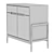 Compact COMO Chest of Drawers, 80x40x78 cm 3D model small image 5