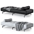 Erik Jorgensen Delphi Daybed: Modern Comfort and Style 3D model small image 2