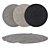 Round Carpets Set 188: Versatile Rug Collection for V-Ray and Corona 3D model small image 1
