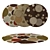 Round Carpets Set: Versatile and Realistic 3D model small image 1