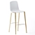 Elevated Elegance: Aavo Wooden Stool 3D model small image 1