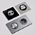 Elegant ABB Niessen SKY Moon Electrical Switches and Sockets 3D model small image 3