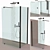 Ravak Walk-In Shower Set with Mixers 3D model small image 2