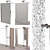 Ravak Walk-In Shower Set with Mixers 3D model small image 5