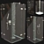 Luxurious Shower Set: Ravak Brilliant Cabins with Mixers 3D model small image 1