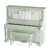 Vintage Piano Decor Set 3D model small image 1