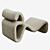 Sleek and Stylish Etcetera Chair 3D model small image 2