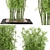 Bamboo Garden Set: Outdoor Plants 3D model small image 3