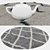 Round Carpets Set for Versatile Perspectives. 3D model small image 3