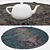 Round Carpets Set: Versatile Textured Collection 3D model small image 3