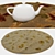 Round Carpets Set 196 - Versatile and Textured 3D model small image 3