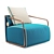 Adex Lounge Armchair: Chic, Comfortable, and Stylish 3D model small image 5