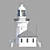 Smoky Cape Lighthouse - Australian Heritage Lighthouse 3D model small image 1