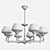 Brass Deluxe Chandelier: Exclusive Elegance 3D model small image 2