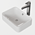 Sleek and Functional: Ikea HÖRVIK Sink 3D model small image 2