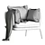 Elegant Sussex Armchair: Classic Comfort in Contemporary Design 3D model small image 5