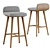 Sleek Sede Stool: Modern Elegance for Any Space 3D model small image 2