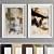 Modern Art Frame: Aesthetic Design with 4 Wooden & 2 Metal Materials 3D model small image 2
