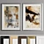 Modern Art Frame: Aesthetic Design with 4 Wooden & 2 Metal Materials 3D model small image 3