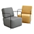 Kave Home Mustard Gamer Armchair 3D model small image 2