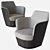 Aspen Lounge Chair by Domo: Elevated Comfort 3D model small image 2