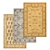 Luxury Carpet Set: High-Quality Textures 3D model small image 1