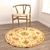 Versatile Round Carpets Set 3D model small image 4