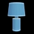 Blue and White Ceramic Pendant Light 3D model small image 3