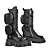 PRADA Monolith Combat Boots 3D model small image 2