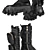 PRADA Monolith Combat Boots 3D model small image 4