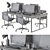 Modern Workplace Bundle Set 3D model small image 5