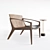 Stunning LINNA Armchair: A Design Masterpiece 3D model small image 1