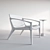 Stunning LINNA Armchair: A Design Masterpiece 3D model small image 3