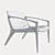 Stunning LINNA Armchair: A Design Masterpiece 3D model small image 9