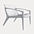 Stunning LINNA Armchair: A Design Masterpiece 3D model small image 12