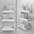  Metal & Wood 3-Tier Decor Stand 3D model small image 4