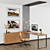 Sleek Office Setup: Lamp, PC, Chair 3D model small image 1
