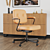 Sleek Office Setup: Lamp, PC, Chair 3D model small image 4