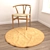 Round Carpets Set 206: Versatile 6-Piece Rug Collection 3D model small image 4