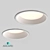 Recessed Diffused Light Luminaire: 90° Angle, High Brightness, 90Ra 3D model small image 1