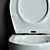 Ceramica Nova Pearl Hanging Toilet (CN8001) - Animated Lid and Seat 3D model small image 5