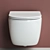 Modern Hanging Toilet - Ceramica Nova Forma CN3009 3D model small image 5