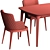 Magda Couture Folding Table Set 3D model small image 5