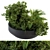 Green Oasis: Outdoor Plant Set in Concrete Pot 3D model small image 2