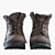 Vintage Worn Leather Boots 3D model small image 3