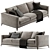 Elegant Minotti Andersen Sofa: Perfect Blend of Style and Comfort 3D model small image 1