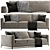 Elegant Minotti Andersen Sofa: Perfect Blend of Style and Comfort 3D model small image 2